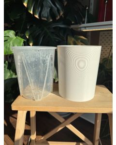 ZESTAW: doniczka + pasująca osłonka